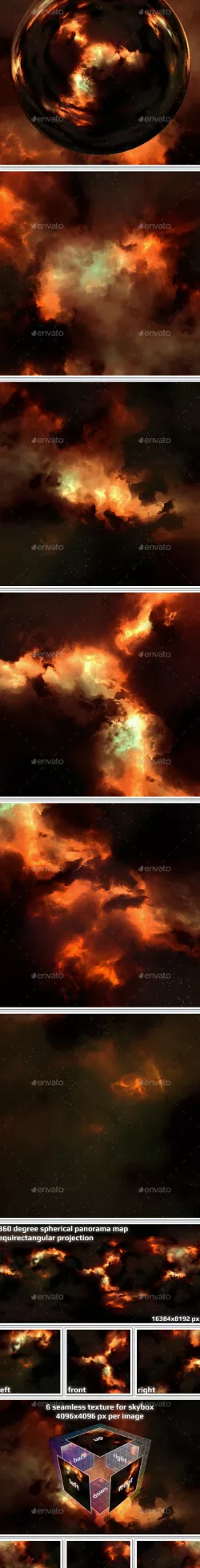 Nebula Space Environment HDRI Map 019