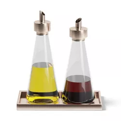 Oil and Sauce Bottles 3D Model