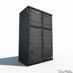 Old Mailbox Low Poly PBR