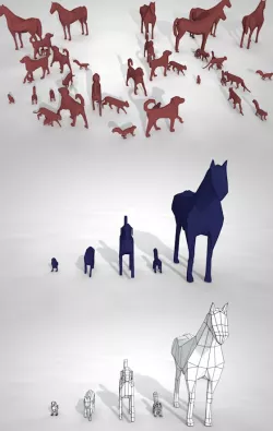 Pack of Low Poly Animals