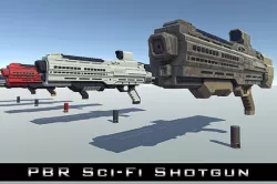 PBR Sci-Fi Shotgun