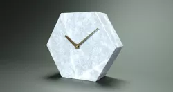 Polygonal Marble Clock