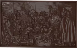 Reply of the Zaporozhian Cossacks Bas relief