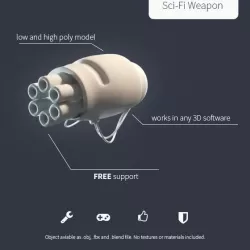 Robotic Sci Fi Weapon