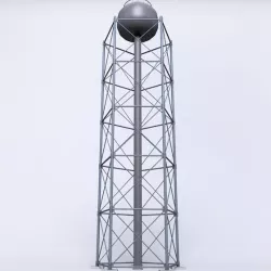 Scaffolding radio tower power small