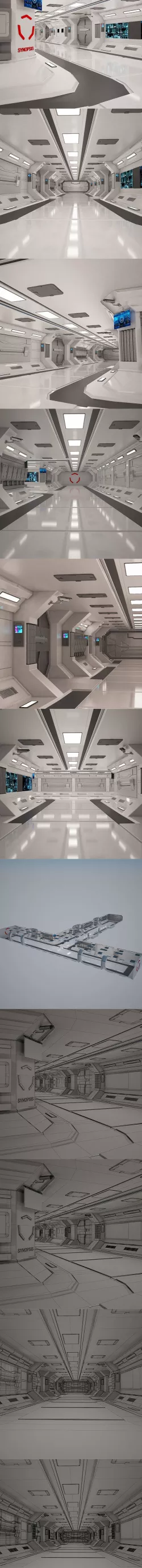 Sci-Fi Spaceship Corridor