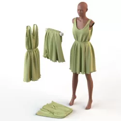 Set of womens clothing dresses