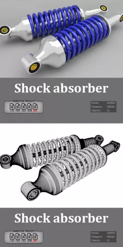 Shock absorber 3D Model