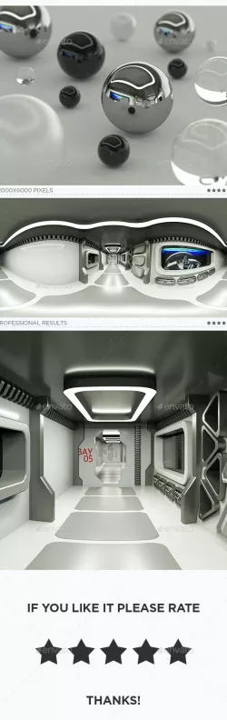Spaceship Interior HDRi Map 001