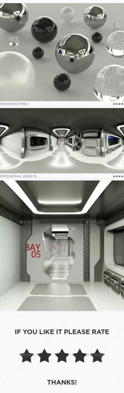 Spaceship Interior HDRi Map 002