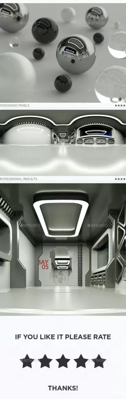 Spaceship Interior HDRi Map 004