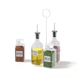 Spice Containers Set 3D Model