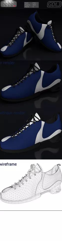 Sport Shoes 3D Models