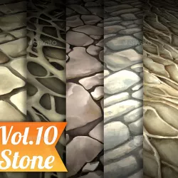 Stone Vol.10 - Hand Painted Texture Pack
