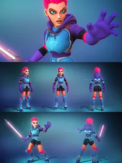 Stylised SciFi Character