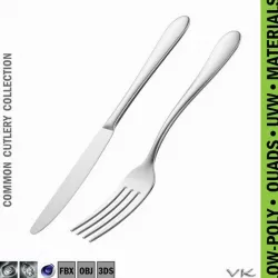 Table Dinner Knife and Fork Common Cutlery