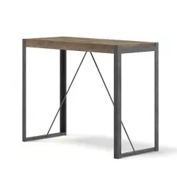 Tall Wood and Metal Table 3D Model