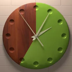 Wall wooden clock