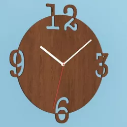 Wall wooden clock