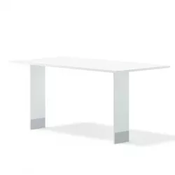 White Rectangular Table 3D Model