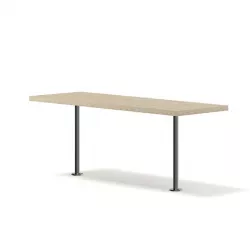 Wood and Metal Table 3D Model