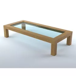 Wood living room coffee table 1