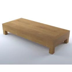 Wood living room coffee table 2