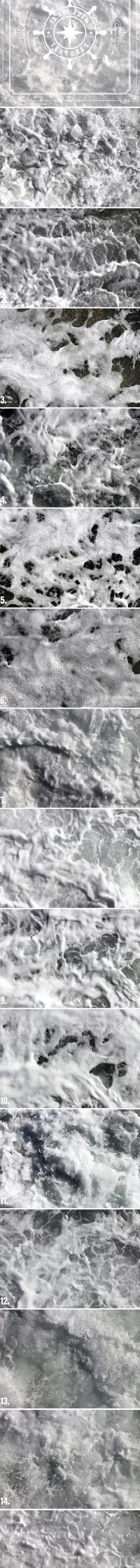 15 Sea Foam Textures