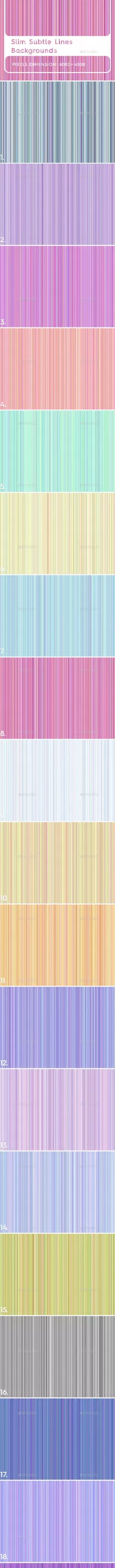 20 Slim Subtle Lines Backgrounds