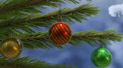 3D Christmas balls and toys