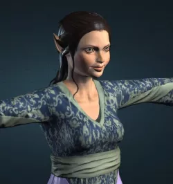3D Elf model obj