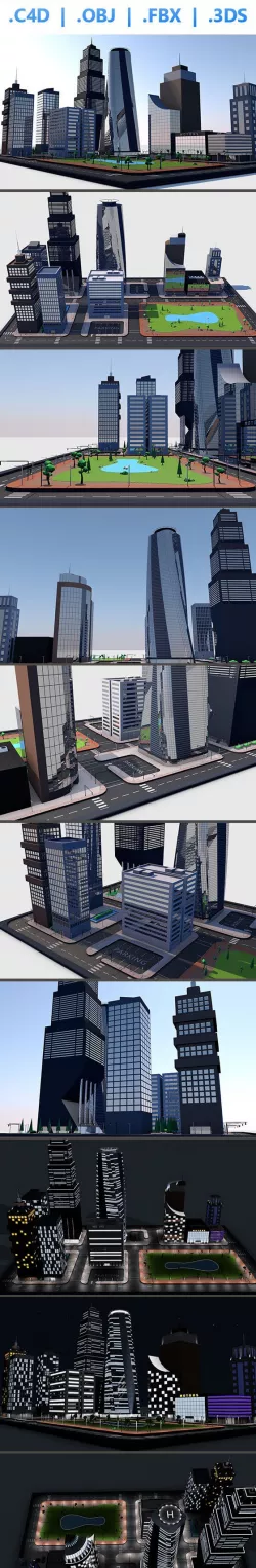 3D Isometric City