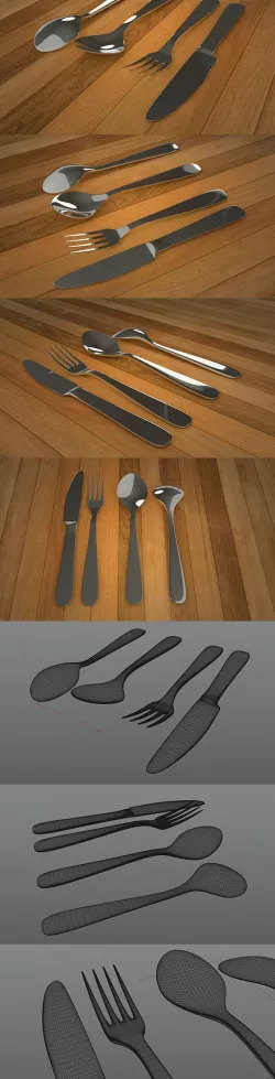 3D Spoon Set
