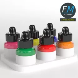 Acrylic Fluorescent Ink set