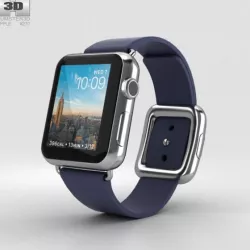 Apple Watch Series 2 38mm Stainless Steel Case Midnight Blue Modern Buckle