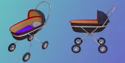Baby Buggy 3D object
