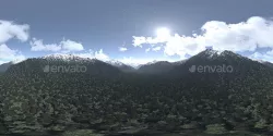 Before Noon Mountains HDRI Sky