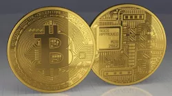Bitcoin - high poly, real 3d model