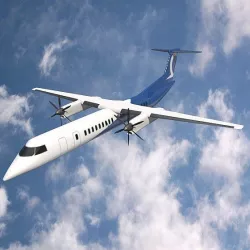 Bombardier Q400 commercial airplane