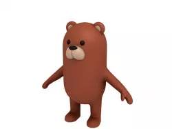 Brown Bear Character