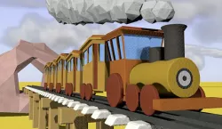 Cartoon Animated Train