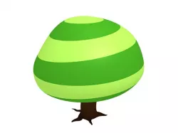 Cartoon big tree
