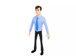 Cartoon Office Man