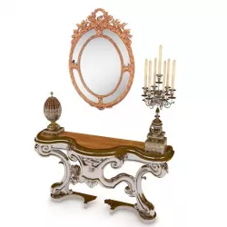 Classic Console Table With Mirror