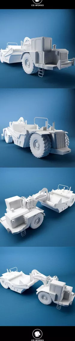 Construction machinery C4D & OBJ VI