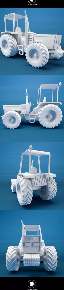 Construction machinery C4D & OBJ VIII
