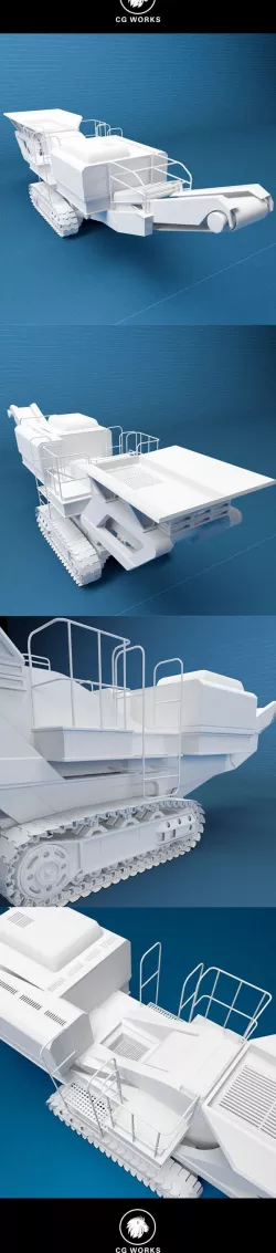 Construction machinery C4D & OBJ X