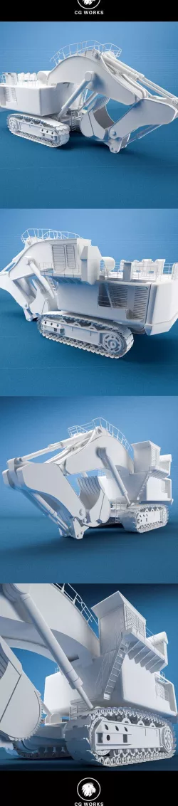 Construction machinery C4D & OBJ XI