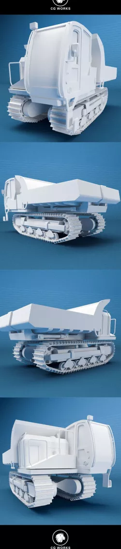Construction machinery C4D & OBJ XII