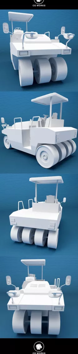 Construction machinery C4D & OBJ XIII